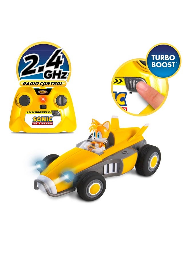 SONIC - Sonic Racing Rc: Tails The Fox Nkok (603) 2.4Ghz Remote Controlled Car With Turbo Boost Officially Licensed Sega Sonic The Hedgehog Battery Powered Ages 6+ - Image 1