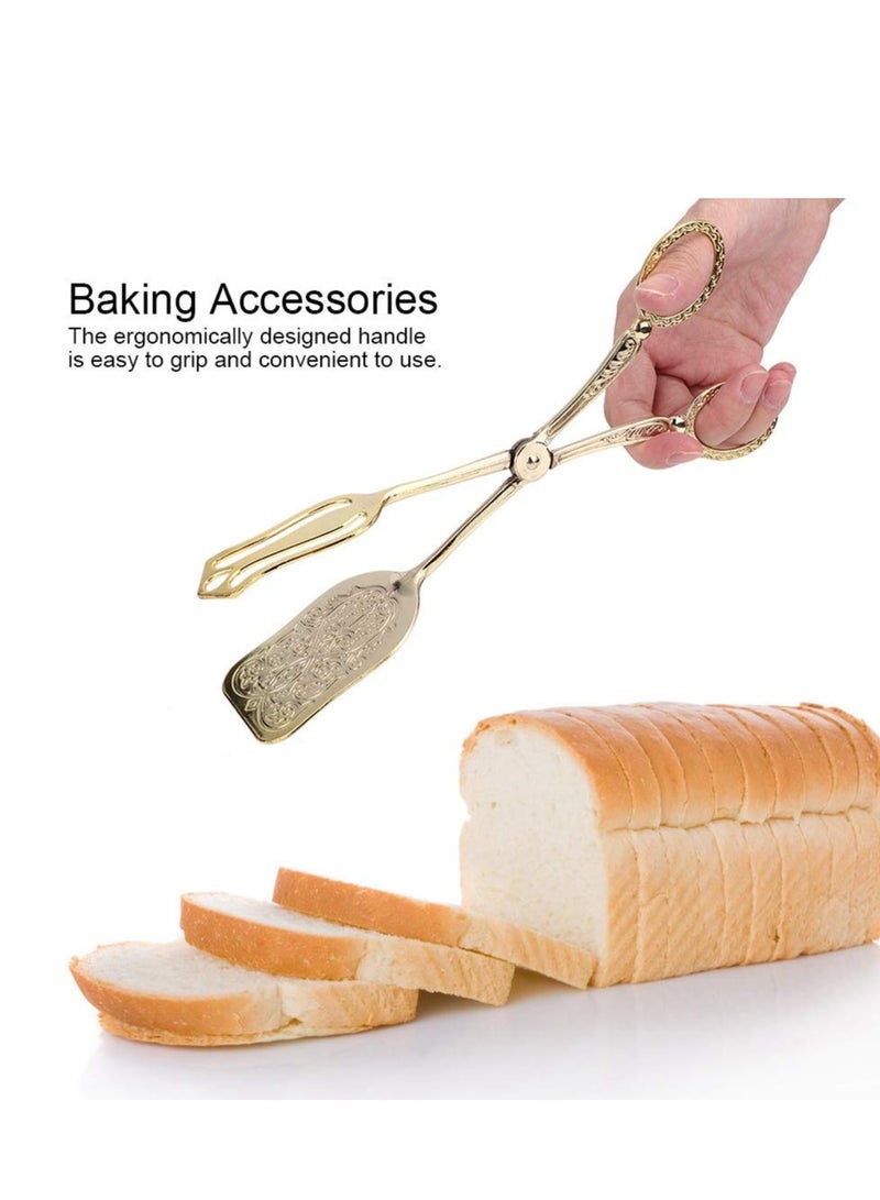 SOLARAE Zinc Alloy Serving Tongs - Perfect for Serving Salad, Buffet Dishes, Bread, Cake, and More! Ideal Kitchen Tool for Effortless Serving and Entertaining. - Image 4