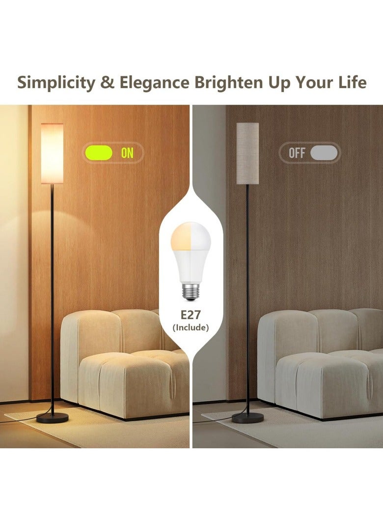 Bolivia's LED Floor Lamp, 3 Color Temperature LED Corner Lamp, Remote & WiFi APP Control, Modern Standing Lamp with Beige Linen Lampshade, for Living Room, Office, Hotel - Image 3