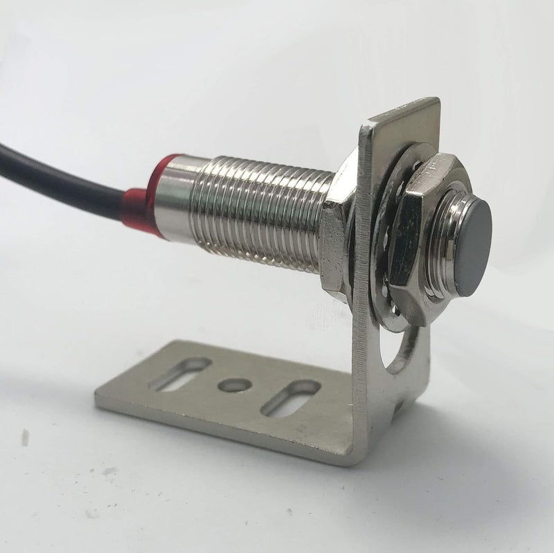 DIGITEN 4 Digital Red LED Tachometer RPM Speed Meter + Hall Proximity Switch Magnet Sensor NPN + Sensor Mounting Holder for Lathe Conveyor Belt - Image 2