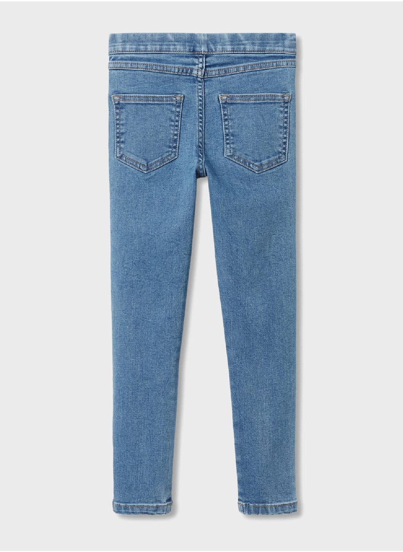 MANGO - Kids Mid Wash Jeggings - Image 1