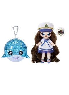 Na! Na! Na! Surprise 2In1 Fashion Doll And Sparkly Sequined Purse Sparkle Series Sailor Blu 7.5" Sailor Doll Blue ( Packaging May Vary )  - Image 2