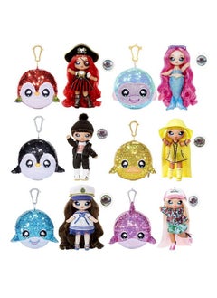 Na! Na! Na! Surprise 2In1 Fashion Doll And Sparkly Sequined Purse Sparkle Series Sailor Blu 7.5" Sailor Doll Blue ( Packaging May Vary )  - Image 5