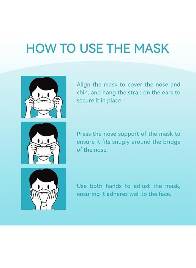 واي جيه 20 قطعة أقنعة وجه سوداء يمكن التخلص منها ، 4 طبقات أقنعة سوداء ملفوفة بشكل فردي ، مع حلقة أذن مرنة ، أقنعة للبالغين قابلة للتنفس ومريحة - للمكتب ، في الهواء الطلق ، للاستخدام اليومي - Image 5