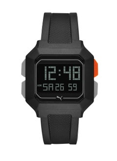 Puma Remix Men's Black Dial PU Leather Analog Watch - P5020
