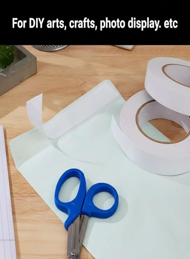 Mario Double Sided Premium Grade Tissue Tape 12mm x 50m – 1 Roll | High Strength Picture Mounting & Photo Hanging Tape for Crafts, DIY Projects, Paper & Wall Decoration | Ultra Thin Adhesive - Image 2
