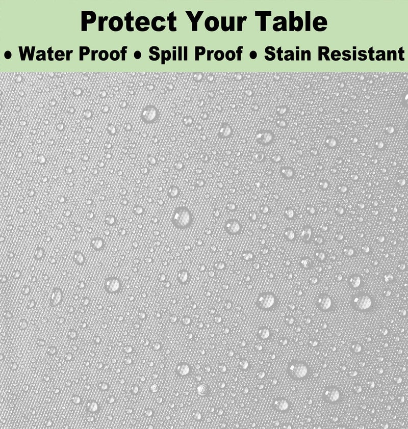 rebdng Plastic White Tablecloths 3 Pack Disposable Table Covers 54"" x 108"" Rectangular Table Cloths for Parties Engagement Wedding Bridal Shower Banquet  Fits 6 to 8 Foot Rectangle Tables - Image 4