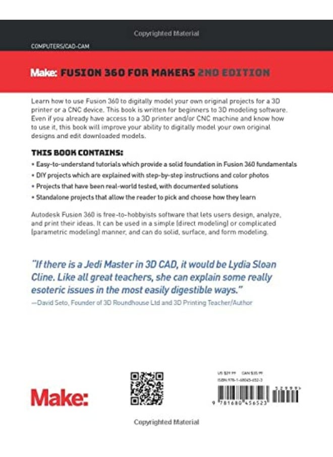 null - Fusion 360 for Makers: Design Your Own Digital Models for 3D Printing and CNC Fabrication - Image 1