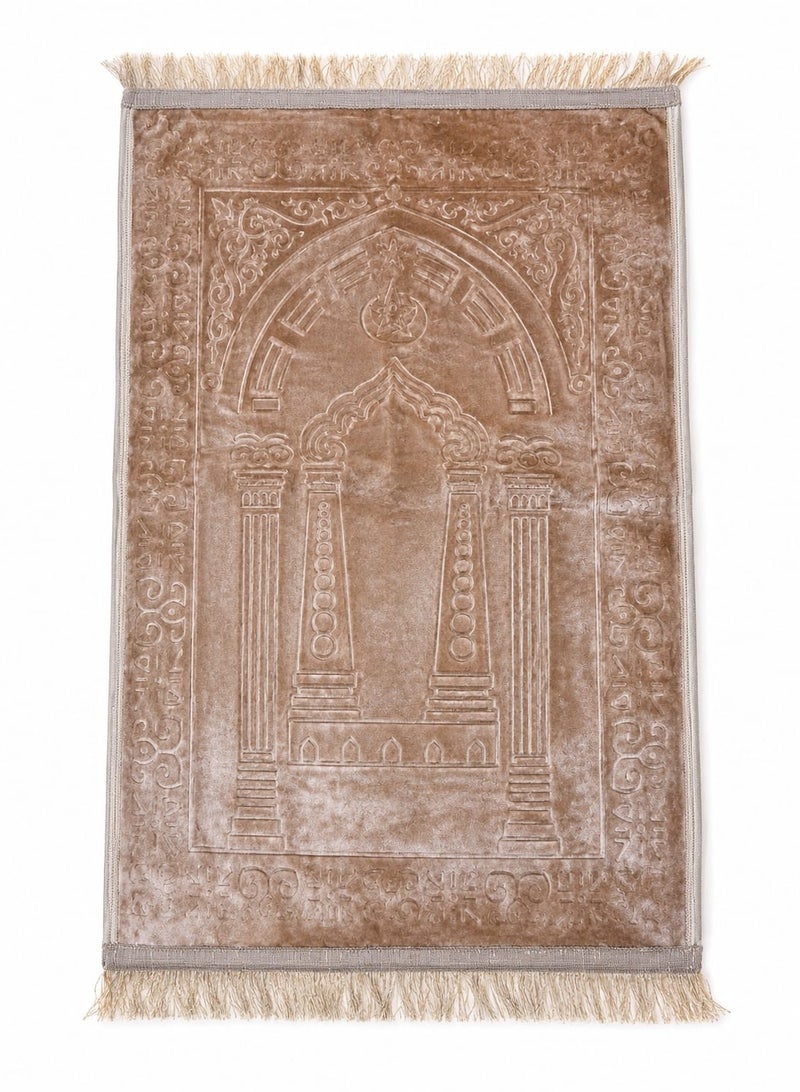 Large velvet prayer rug - Image 1