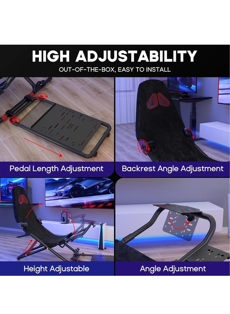 فلاشهوك مقعد ألعاب قابل للطي على عجلة القيادة لوجيتك G920 / G25 / G27 / G29 Thrustmaster - Image 3