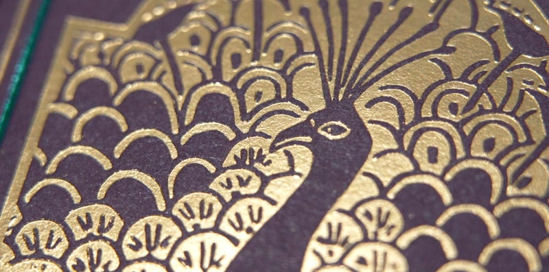 Bicycle Peacock Playing Cards - Purple - Cold Foil Premium Playing Card Deck for Card Games and Magic Tricks - Dazzling Design, Smooth Finish - Image 5