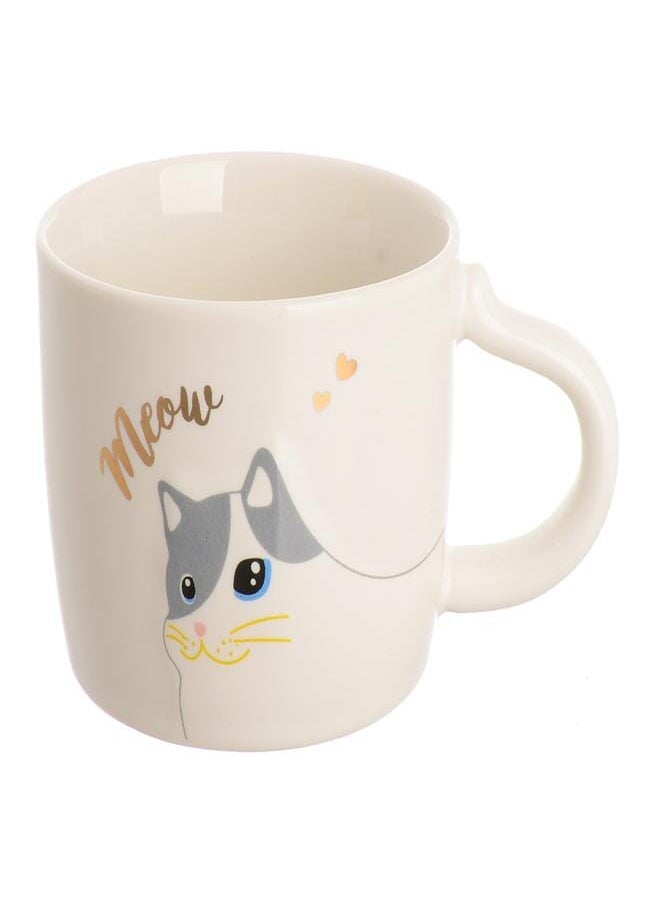 Akher el Ankoud Cup set with ceramic coaster cat pattern  - Image 3