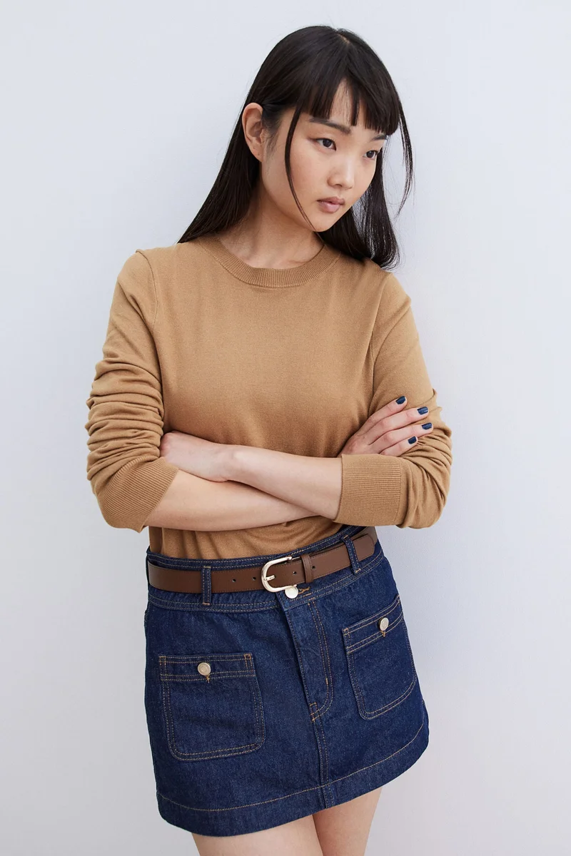 اتش اند ام كنزة محبوكة