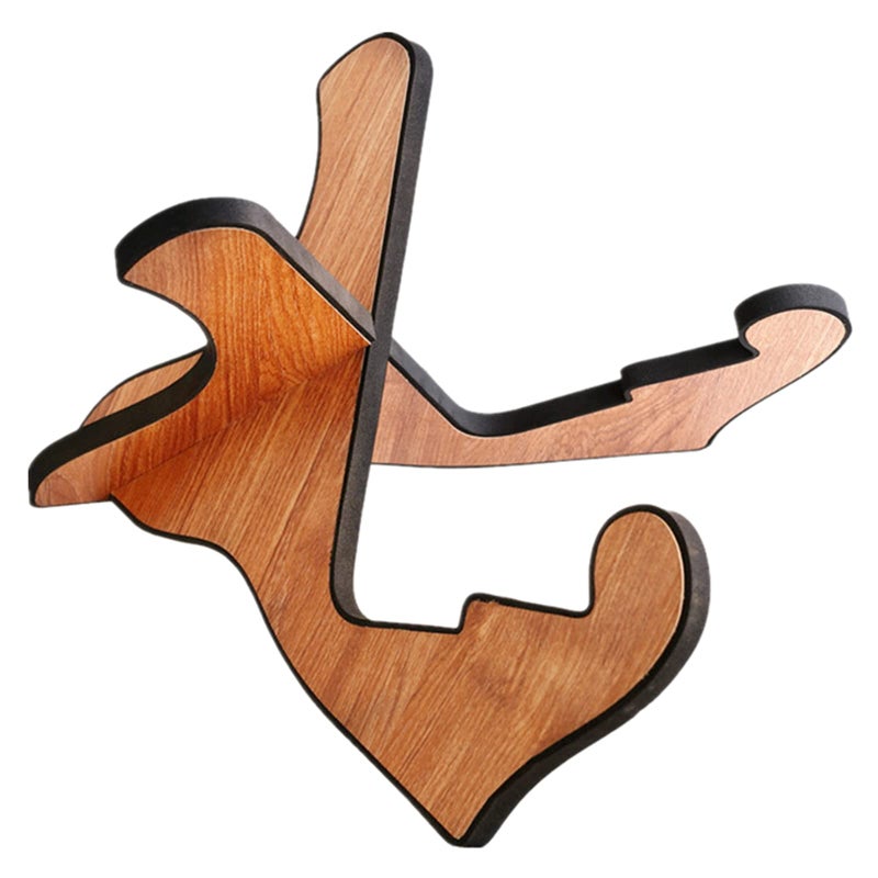 Miwayer Guitar Stand Wood Thickened Universal with 012 Inch Soft Leather Ddge Safe NonSlip Portable Stringed Wooden Guitar Rack Used for Acoustic Classical Electric Guitar Bass