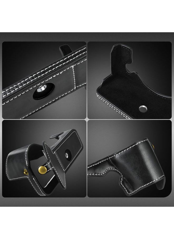 Rieibi - X-H2S/ X-H2 Case - Quality PU Leather Half Case for Fujifilm XH2S/ XH2 Digital Camera - Body Protective Grip Case for Fuji XH2s XH2 - Black - Image 1