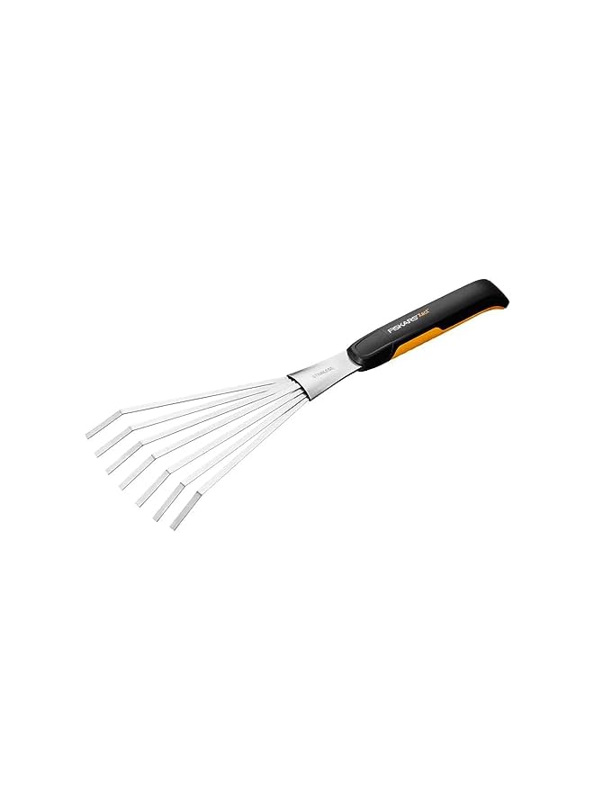 Fiskars 315520-1001 Xact Hand Garden Rake, Black/Slivler - Image 2