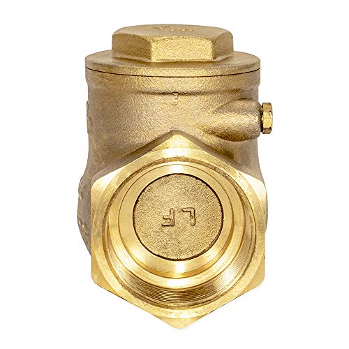 Eastman Brass Swing Check Valve, 1-1/2 Inch IPS, Brass Plumbing Fitting, 20429LF - Image 4