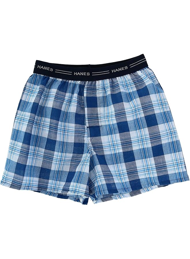 هينز بوكسر تارتان للأولاد من ريد ليبل، عبوة من 5 قطع، مقاس كبير جدًا، بنقشة مربعات متنوعة - Image 2