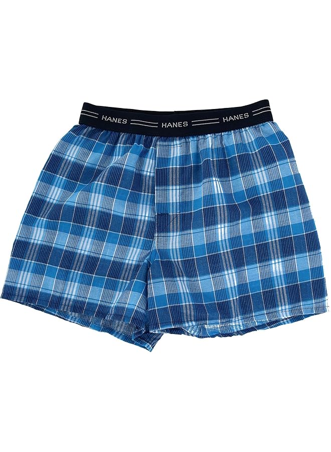 هينز بوكسر تارتان للأولاد من ريد ليبل، عبوة من 5 قطع، مقاس كبير جدًا، بنقشة مربعات متنوعة - Image 3