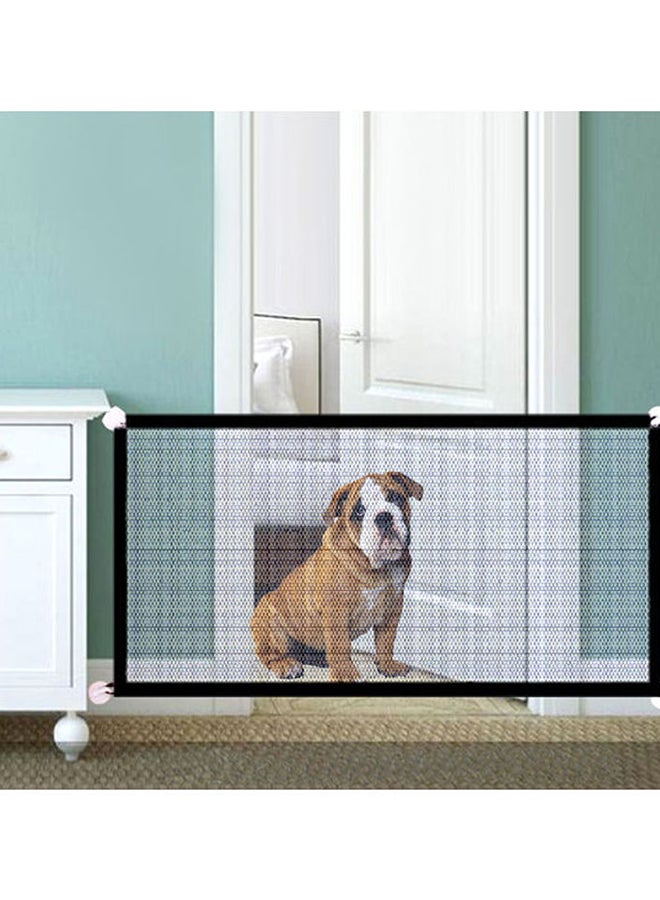 إسكدنيا بوابة أمان شبكية فائقة التحمل للأطفال مزودة بـ 4 خطافات جدارية لاصقة لسهولة التركيب - حجم 180 × 72 سم - Image 5