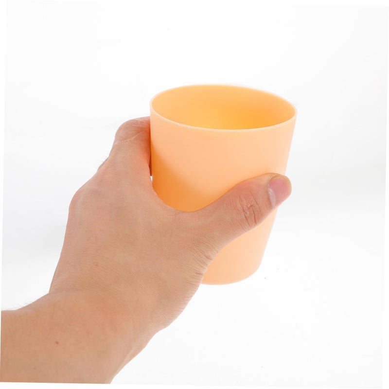 4Pcs Reusable Mouthwash Cups And Toothbrush Holder Set In Assorted Colors - Image 5