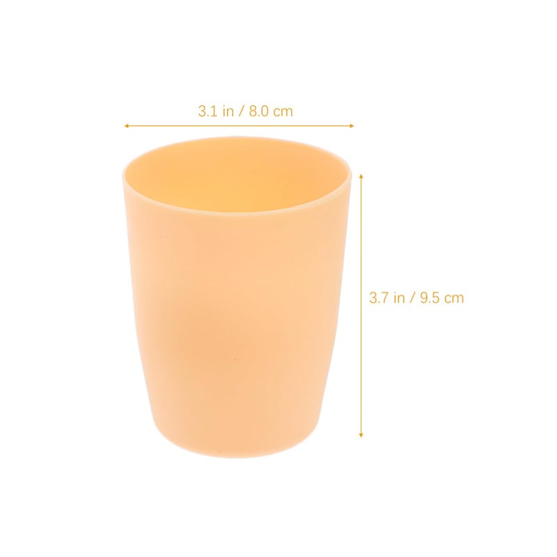 4Pcs Reusable Mouthwash Cups And Toothbrush Holder Set In Assorted Colors - Image 3