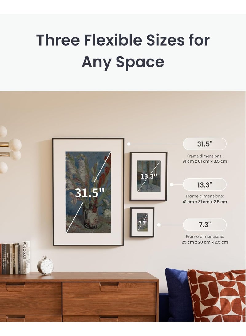 SwitchBot AI Art Frame 7.3” (25cm x 20cm x 2.5cm) Electronic Ink Digital Photo Frame, Wireless E-Ink Smart Picture Frame, AI-Generated Art Display, Long Battery Life Wall Mounted Home Décor, Smart Home Compatible, Gift for Art Lovers W8402000 - Image 4