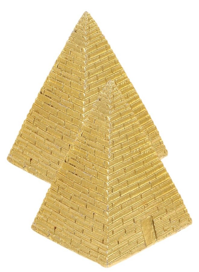 فوساريا مجموعة VOSAREA من قطعتين من نماذج الأهرامات الصغيرة، تمثال هرم مصري عتيق، منحوتة معمارية عالمية شهيرة، زينة مكتبية على طراز فنغ شوي، تذكارات مصرية، إكسسوارات حديقة رملية على طراز زن - Image 1
