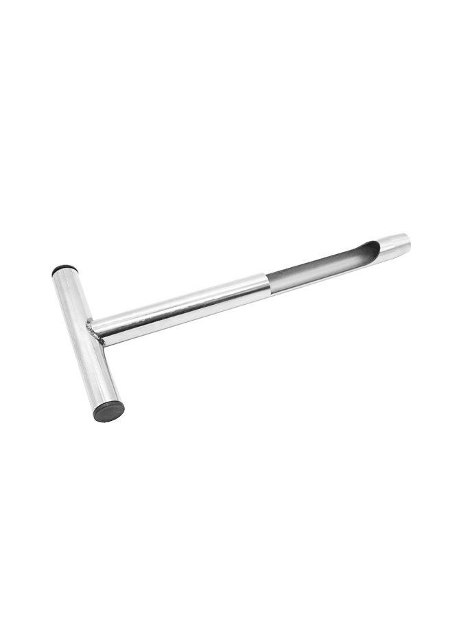 12.8'' Soil Sampler Probe T-style Handle Soil Test Kits with 2Pcs Sample Bags Steel Soil Sampling Tool for Garden Lawn Farm Golf Field Forestry Agriculture