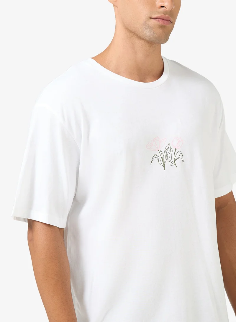 JACK & JONES Graphic Crew Neck Regular Fit T-Shirt