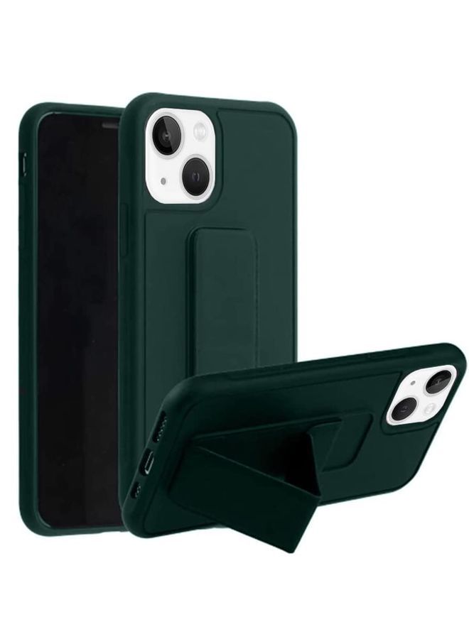 Zolo Finger Grip Holder and standing cover with Car Magnetic Multi-function Shockproof Protective Case Cover For iphone 14 Green - Image 1