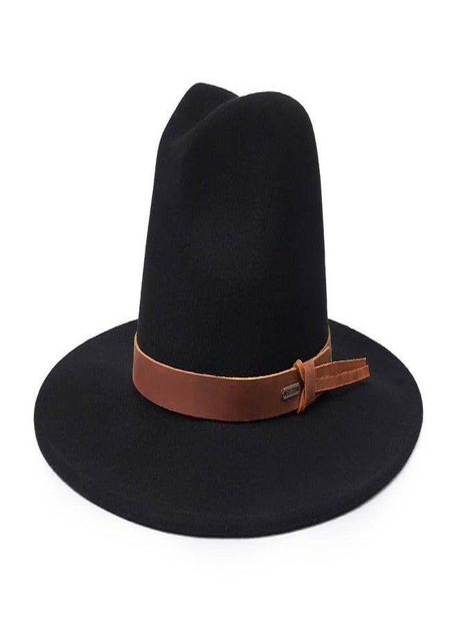 Brixton unisex adult Field Proper Sun Hat, Black, Large US