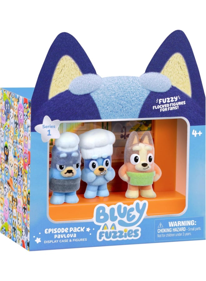 BLUEY مجموعة حلقات بلوى فوزي الموسم 1 علبة عرض بافلوفا ومجموعة شخصيات - Image 1