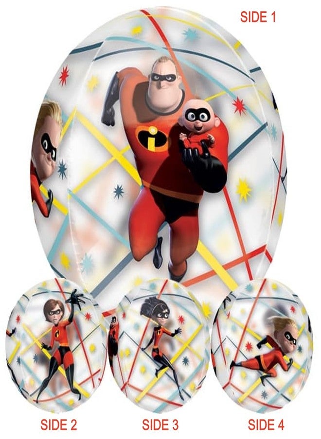 Anagram The Incredibles Birthday Party Supplies 8pc Orbz Balloon Bouquet Decorations - Image 5