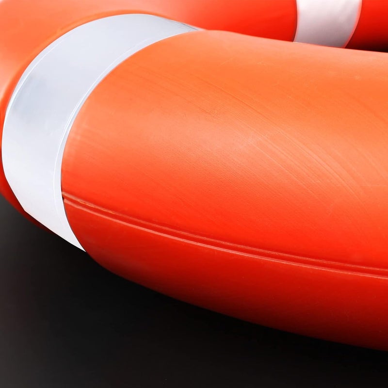 VEITHI Life Ring for Boating Safety - 23" and 28" Boat Safety Throw Rings with Reflective Strip and Grab Lines (2 Color) - Image 3