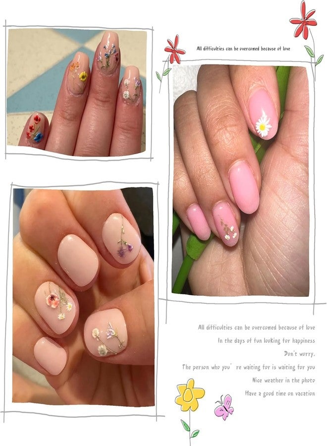 Tresta7 TRESTA Flower Nail Stickers - 5D Embossed Self-Adhesive Floral Nails Decals | Summer Flower Leaf Plant Designs for DIY Nail Art & Manicure | Nails Accessories for Women & Girls - Image 5