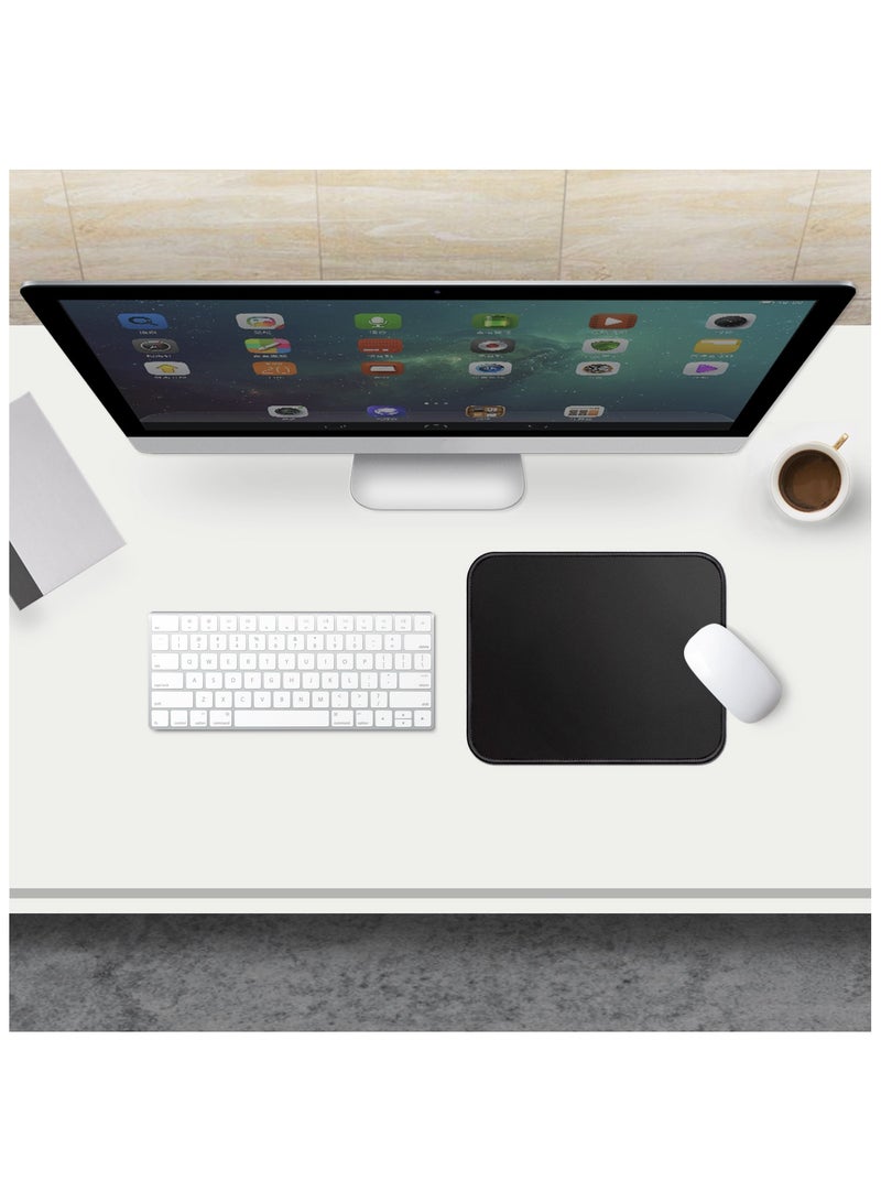 excovip Gaming Mouse Pad Comfortable Small Mouse Pads With Stitched Edges Mousepad for Computer, Laptop, Home & Office Non-Slip Rubber Base Black (260 x 210 mm) 9453 - Image 2
