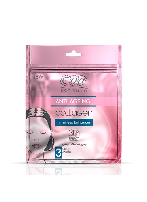 Anti-Ageing Collagen Firmness Enhancer Sheet Mask 3 Sheets