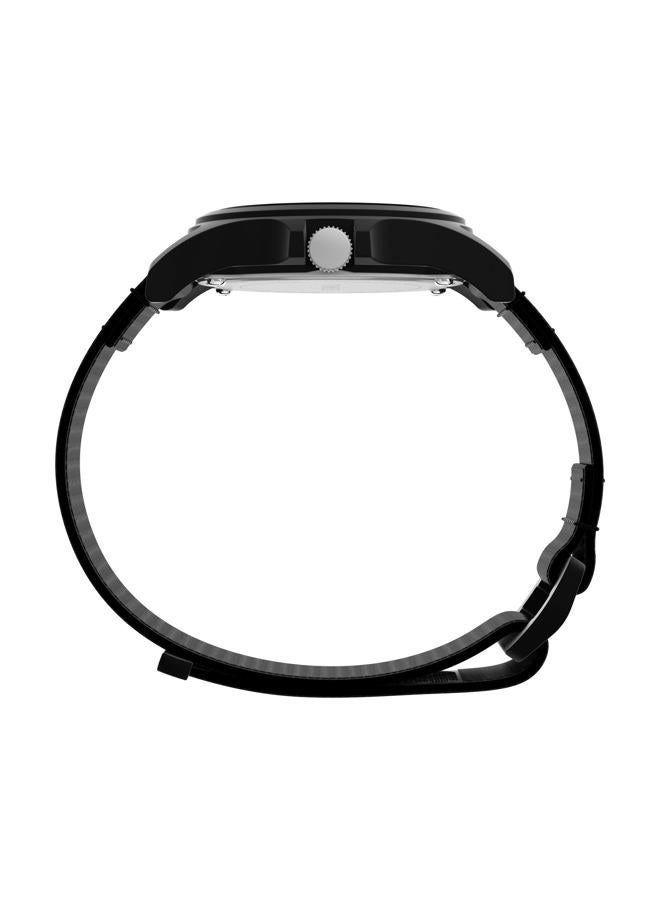 TIMEX Unisex Denali National Park 40mm Watch - Black Fastwrap Tan Dial Black Case - Image 2