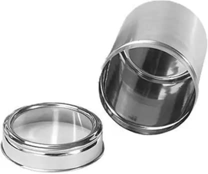 VISAXMI Stainless Steel Tea Sugar Containers Set of 2 With See Through Lid Tea Sugar Canister Size 9 750 ml Pack of 2 - Image 3