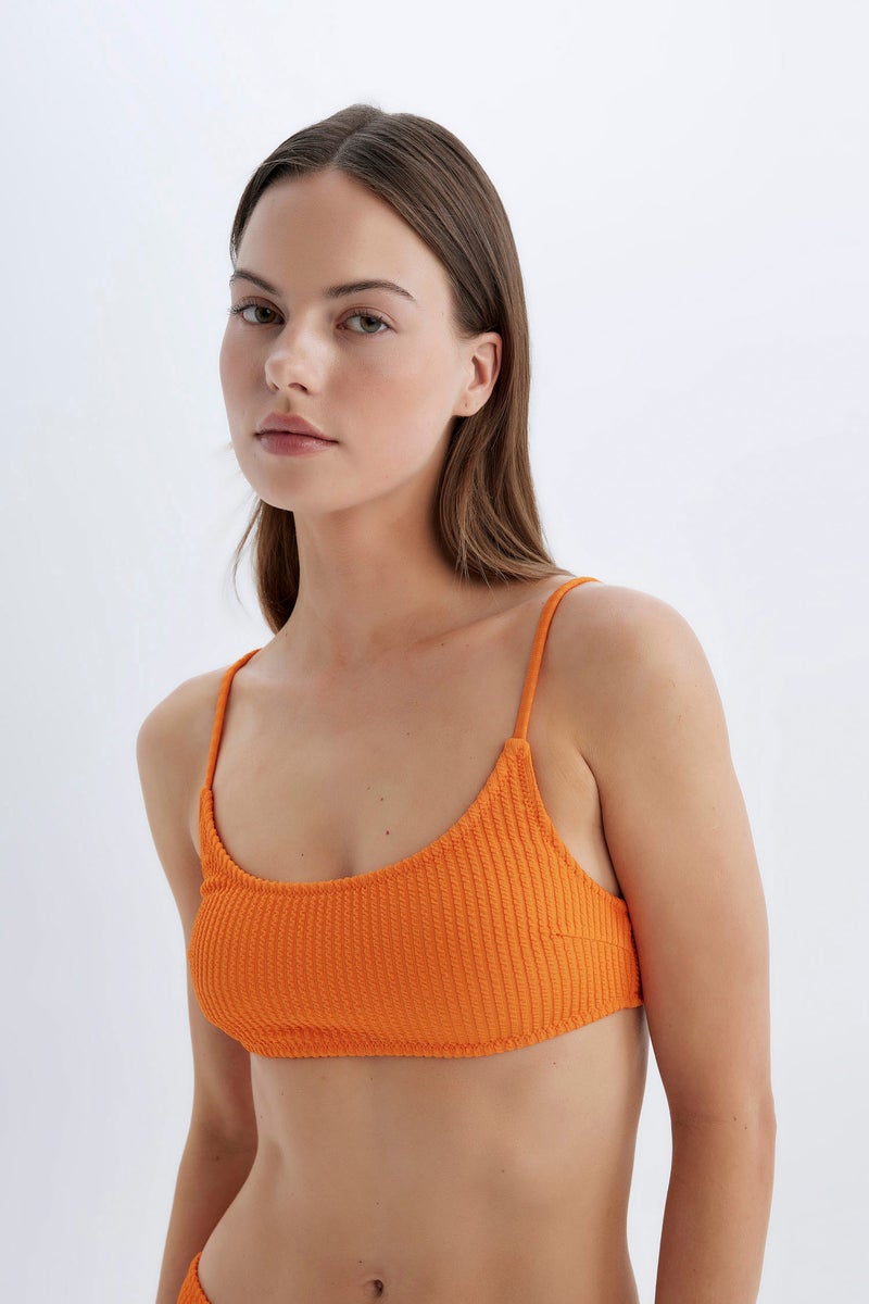 DeFacto Woman Fall in Love Regular Fit Wrap Bikini Top - Image 4