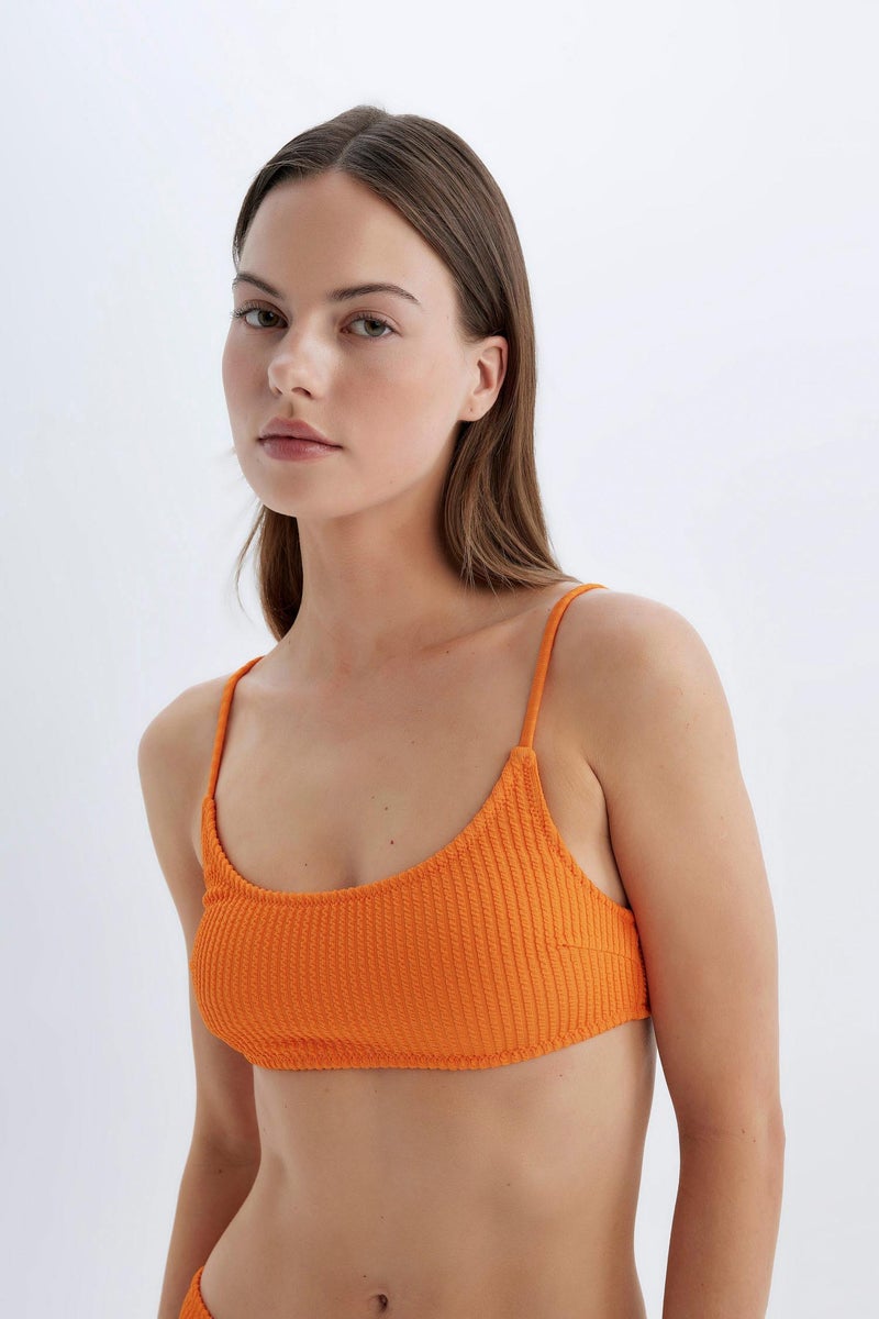 DeFacto Woman Fall in Love Regular Fit Wrap Bikini Top - Image 1