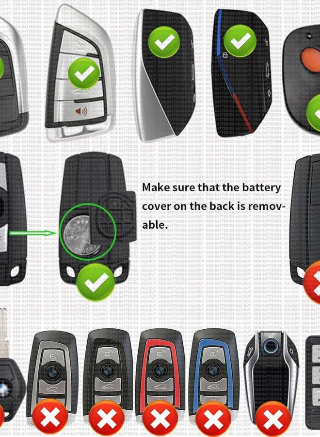 Auliguy Key Fob Battery Replacement for BMW (2014-2023) 1-9 Series X1 X2 X3 X4 X5 X6 X7 XM iX i3 i4 i7 i8 M3 M5 M8 Smart Key Remote - Image 2