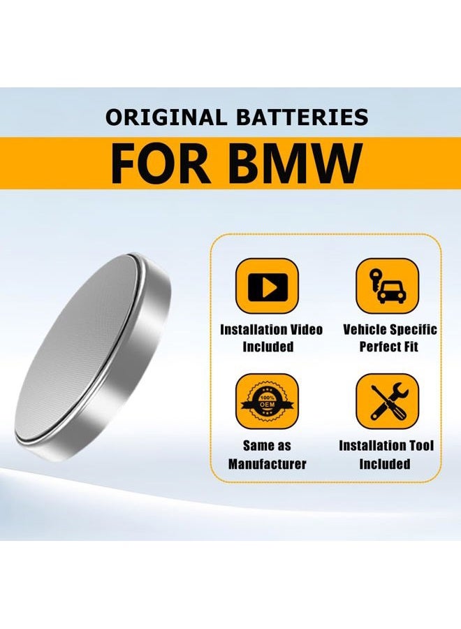 Auliguy Key Fob Battery Replacement for BMW (2014-2023) 1-9 Series X1 X2 X3 X4 X5 X6 X7 XM iX i3 i4 i7 i8 M3 M5 M8 Smart Key Remote - Image 3