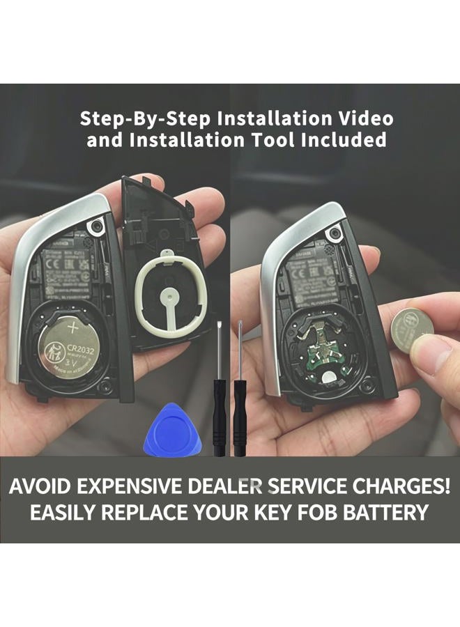 Auliguy Key Fob Battery Replacement for BMW (2014-2023) 1-9 Series X1 X2 X3 X4 X5 X6 X7 XM iX i3 i4 i7 i8 M3 M5 M8 Smart Key Remote - Image 4