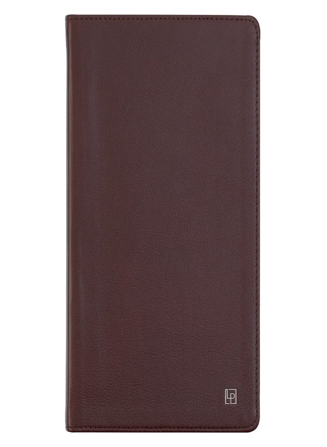 Leatherpress Classic Leather Notebook Writing Journal, Softcover, Narrow Ruled, Table of Contents and Numbered Pages - Image 1