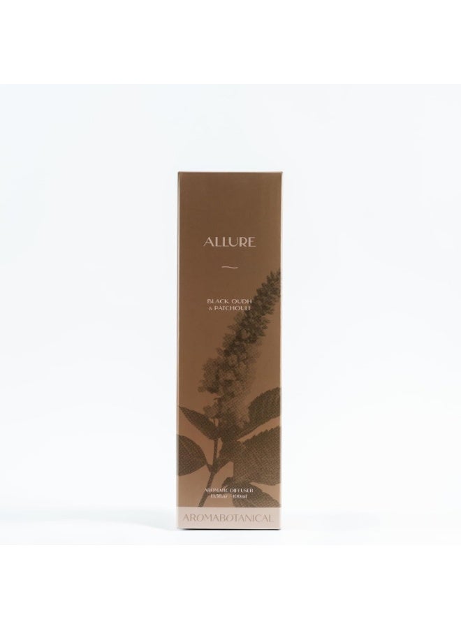 ALLURE Reed Home Diffuser Set 400ml – Black Oudh & Patchouli | Free 8 Fabric Reed Sticks | Stress Relief & Aromatherapy | Long-Lasting, Smoke-Free Air Freshener for Home & Office - Image 5