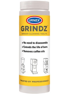 Urnex Urnex Grindz Professional Coffee Grinder Cleaning Tablets 430 Grams All Natural Food Safe Gluten Free Cleans Grinder Burr And Casing Help Extend Life Of Your Grinder  - Image 1