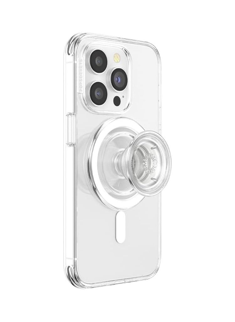 Mobile phone grip compatible with MagSafe, MagSafe adapter ring included, mobile phone holder, wireless charging compatible