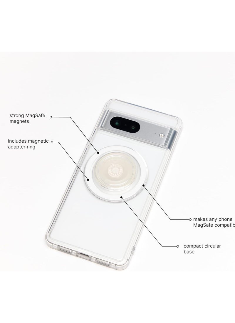 Mobile phone grip compatible with MagSafe, MagSafe adapter ring included, mobile phone holder, wireless charging compatible